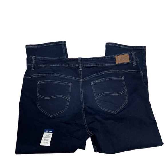 Lee Slim Fit Crop High Rise Skinny Slim Fit Jeans Size 20M - Picture 4 of 8